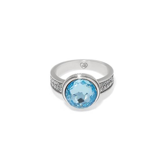 BRIGHTON Jewelry - NEW BRIGHTON women's meridian aurora ring in silver-aqua